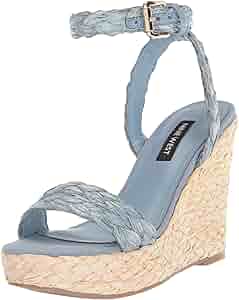 Amazon.com | Nine West Women's Henri3 Wedge Sandal, Mist